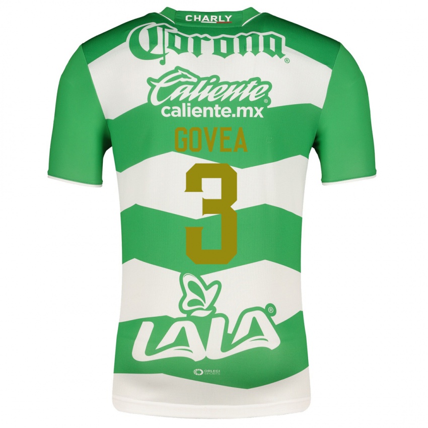 Mænd Ismael Govea #3 Grøn Hjemmebane Spillertrøjer 2023/24 Trøje T-Shirt