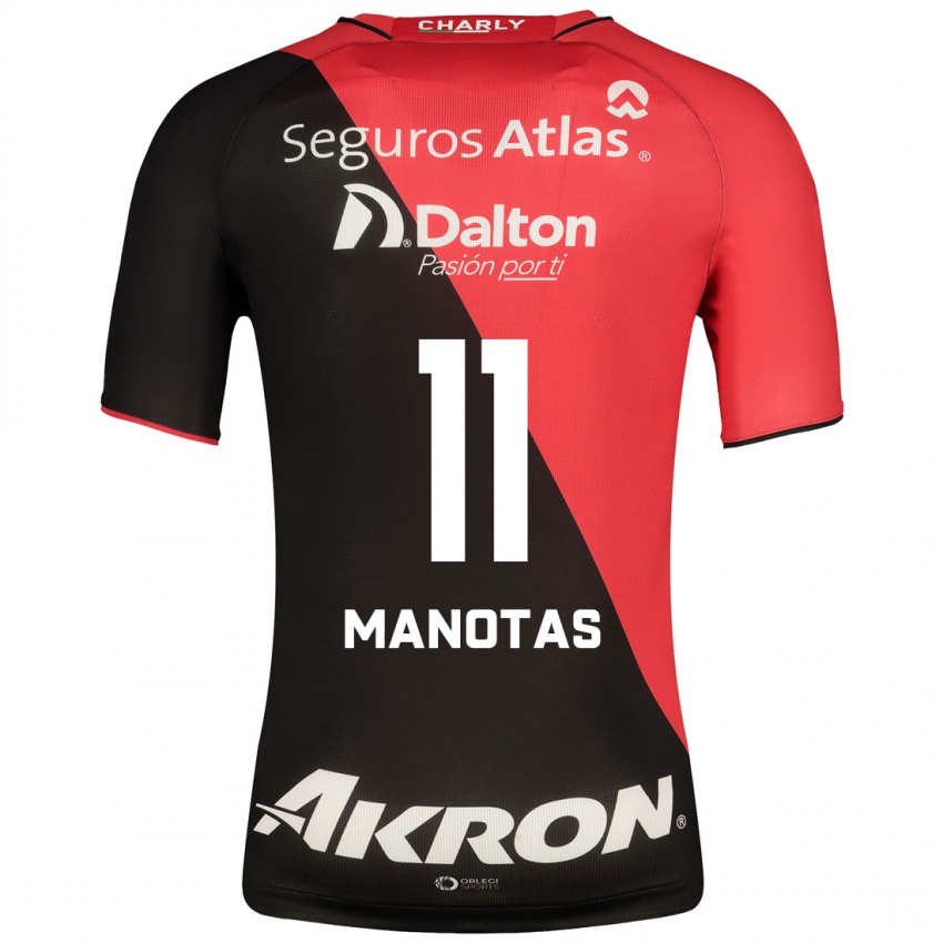 Mænd Mauro Manotas #11 Sort Hjemmebane Spillertrøjer 2023/24 Trøje T-Shirt