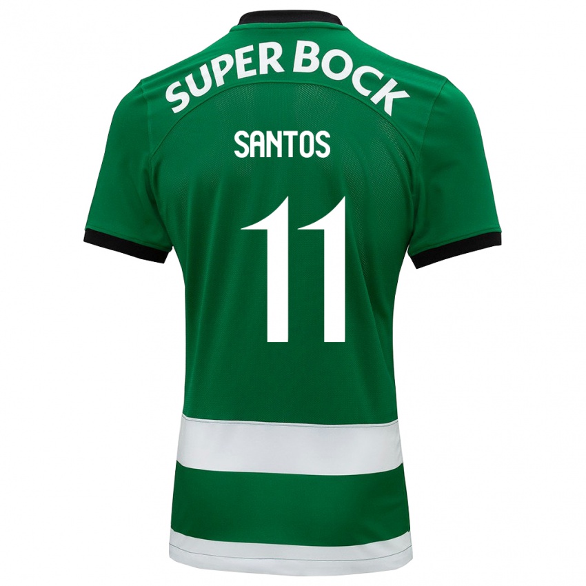 Mænd Nuno Santos #11 Grøn Hjemmebane Spillertrøjer 2023/24 Trøje T-Shirt