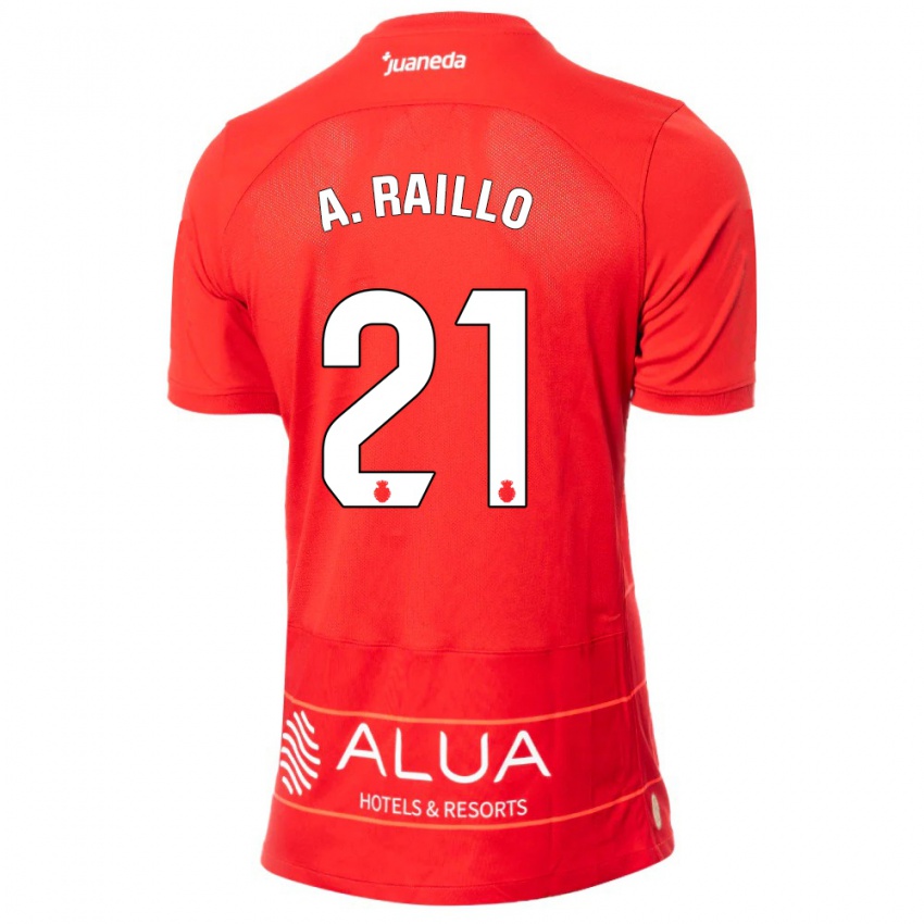 Mænd Antonio Raíllo #21 Rød Hjemmebane Spillertrøjer 2023/24 Trøje T-Shirt