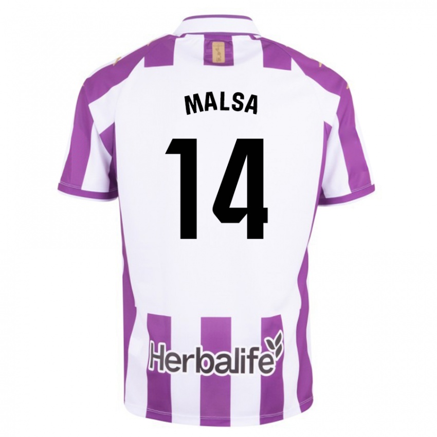 Mænd Mickaël Malsa #14 Lilla Hjemmebane Spillertrøjer 2023/24 Trøje T-Shirt