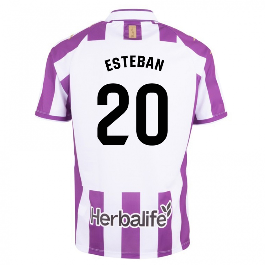 Mænd Sergio Esteban #20 Lilla Hjemmebane Spillertrøjer 2023/24 Trøje T-Shirt