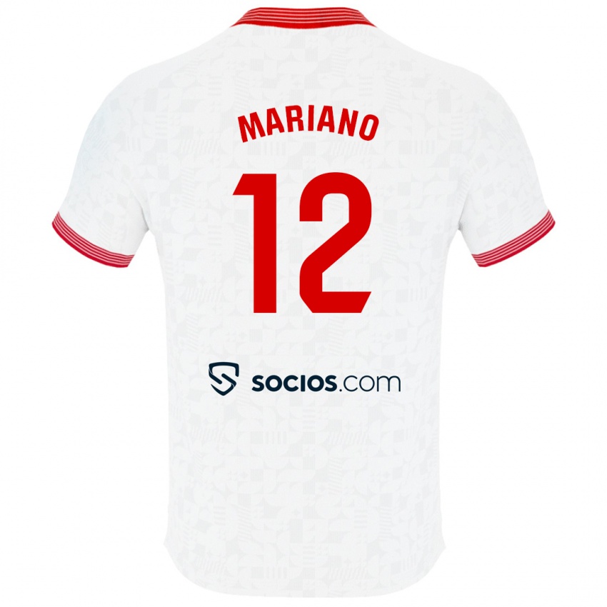 Mænd Mariano Diaz #12 Hvid Hjemmebane Spillertrøjer 2023/24 Trøje T-Shirt