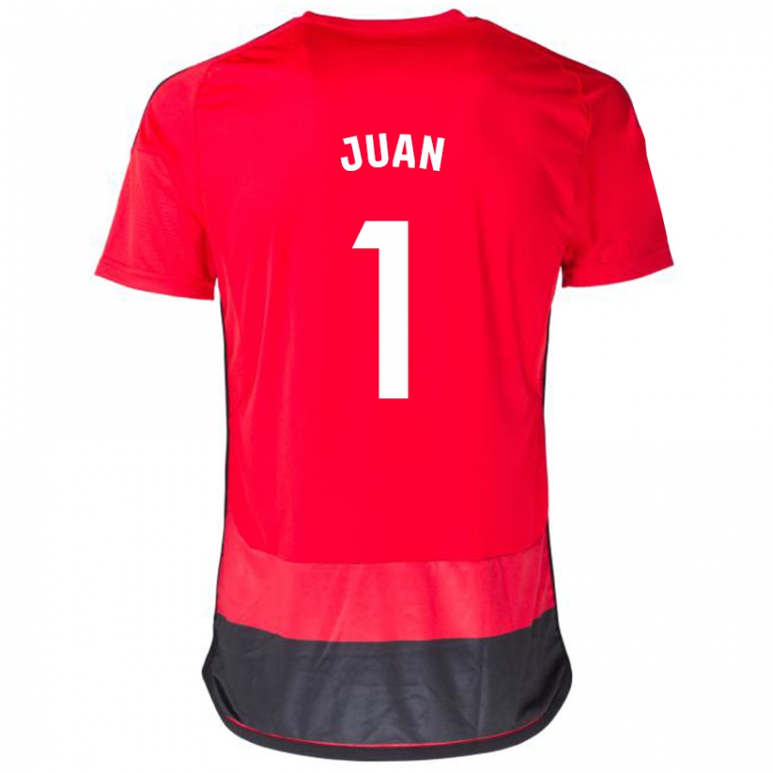 Mænd Ramón Juan #1 Rød Sort Hjemmebane Spillertrøjer 2023/24 Trøje T-Shirt