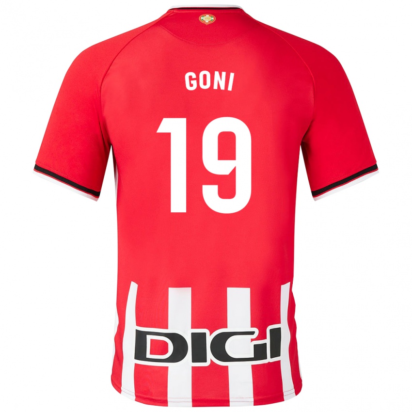 Mænd Marcos Goñi #19 Rød Hjemmebane Spillertrøjer 2023/24 Trøje T-Shirt