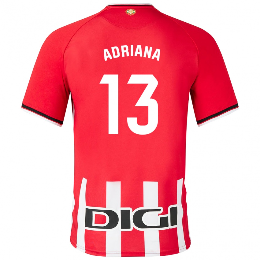 Mænd Adriana Nanclares Romero #13 Rød Hjemmebane Spillertrøjer 2023/24 Trøje T-Shirt