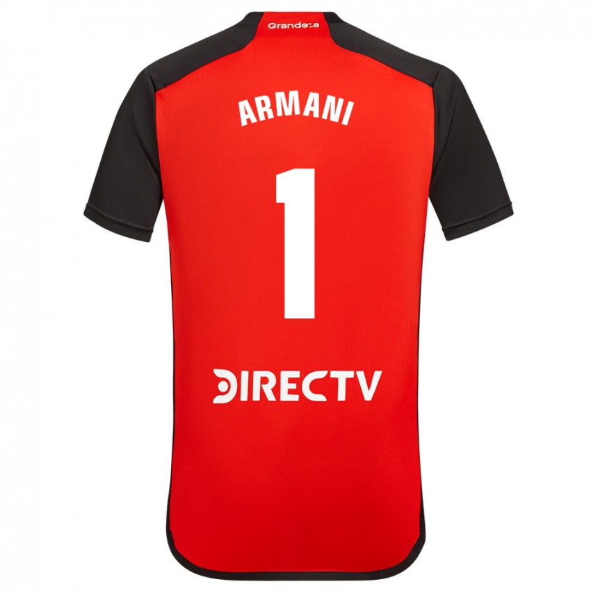 Mænd Franco Armani #1 Rød Udebane Spillertrøjer 2023/24 Trøje T-Shirt