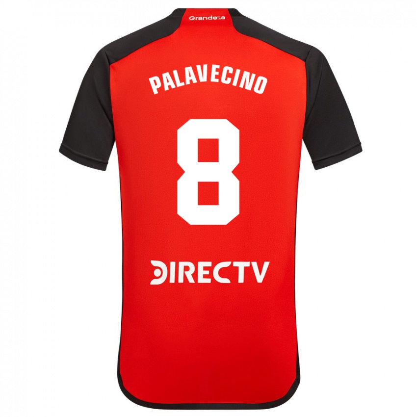 Mænd Agustin Palavecino #8 Rød Udebane Spillertrøjer 2023/24 Trøje T-Shirt