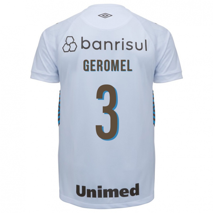 Mænd Pedro Geromel #3 Hvid Udebane Spillertrøjer 2023/24 Trøje T-Shirt