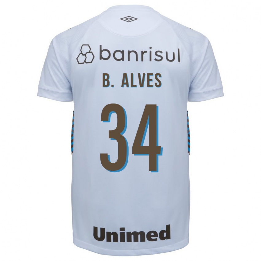 Mænd Bruno Alves #34 Hvid Udebane Spillertrøjer 2023/24 Trøje T-Shirt