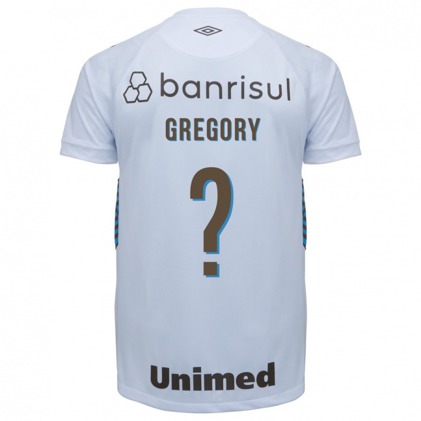 Mænd Gregory #0 Hvid Udebane Spillertrøjer 2023/24 Trøje T-Shirt