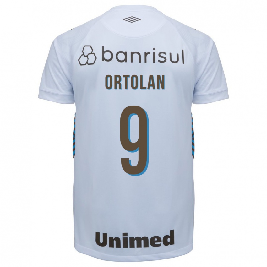 Mænd Dani Ortolan #9 Hvid Udebane Spillertrøjer 2023/24 Trøje T-Shirt