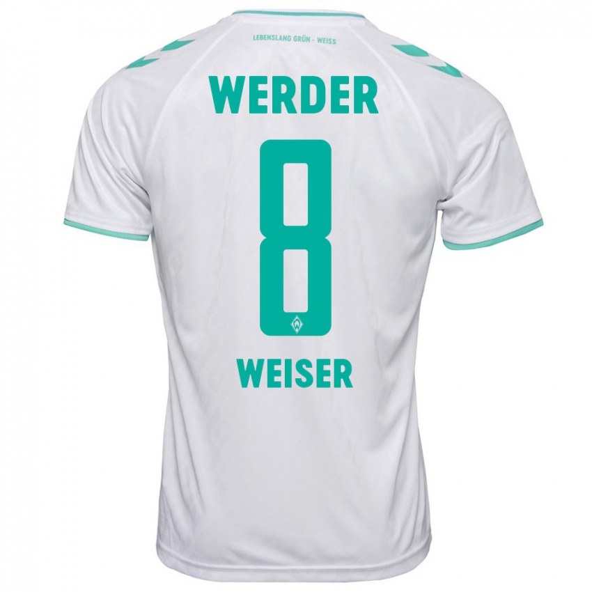 Mænd Mitchell Weiser #8 Hvid Udebane Spillertrøjer 2023/24 Trøje T-Shirt