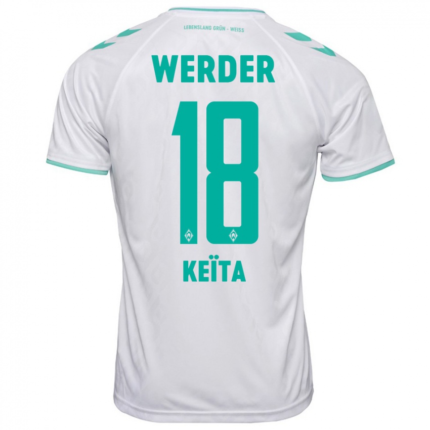 Mænd Naby Keïta #18 Hvid Udebane Spillertrøjer 2023/24 Trøje T-Shirt