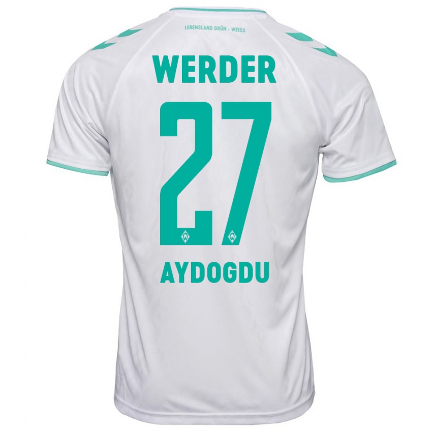 Mænd Onur Aydogdu #27 Hvid Udebane Spillertrøjer 2023/24 Trøje T-Shirt