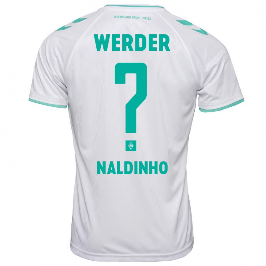 Mænd Naldinho #0 Hvid Udebane Spillertrøjer 2023/24 Trøje T-Shirt