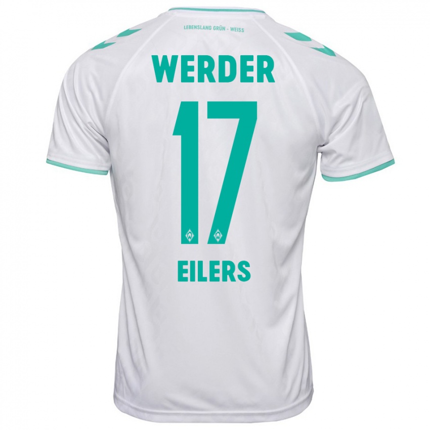 Mænd Jonas Eilers #17 Hvid Udebane Spillertrøjer 2023/24 Trøje T-Shirt