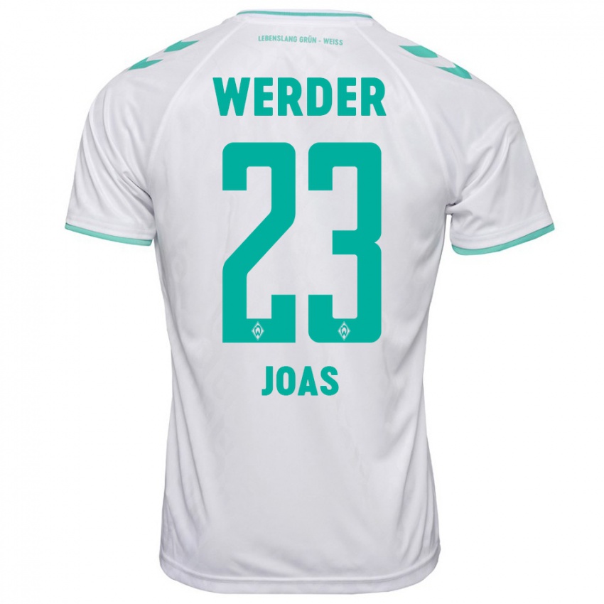 Mænd Julius Joas #23 Hvid Udebane Spillertrøjer 2023/24 Trøje T-Shirt