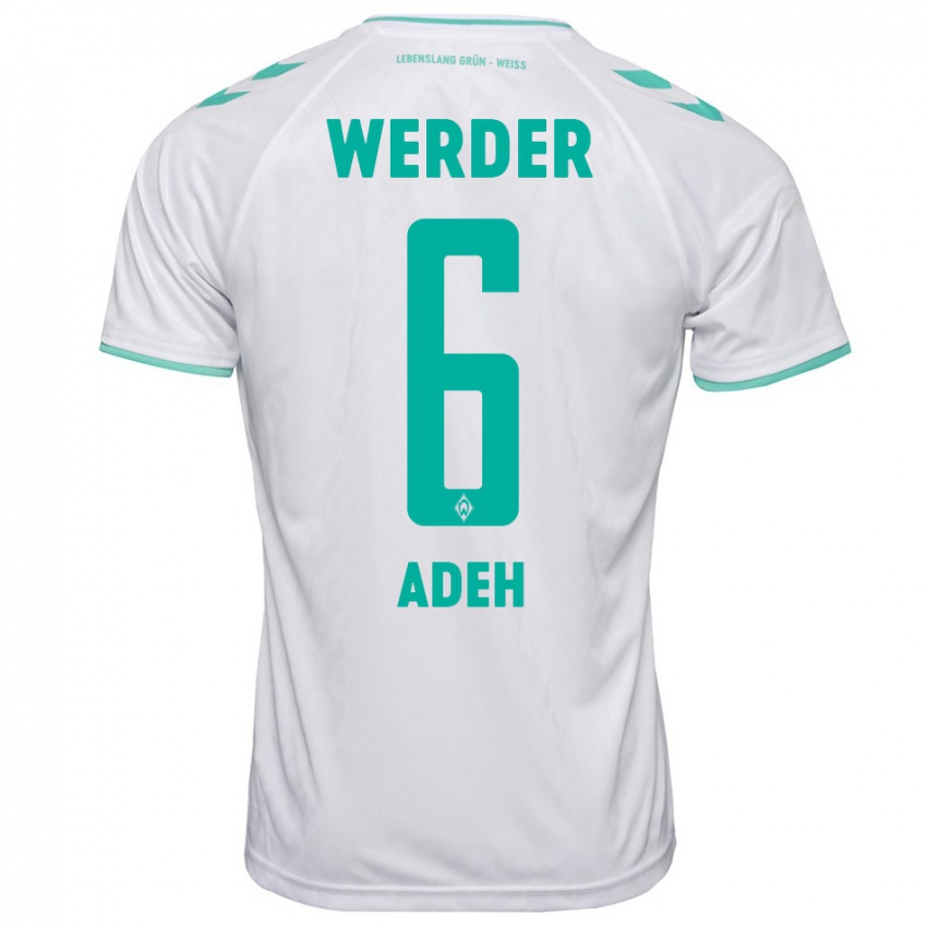 Mænd Wesley Adeh #6 Hvid Udebane Spillertrøjer 2023/24 Trøje T-Shirt