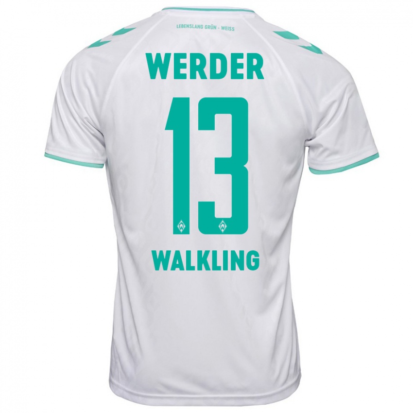 Mænd Ricarda Walkling #13 Hvid Udebane Spillertrøjer 2023/24 Trøje T-Shirt