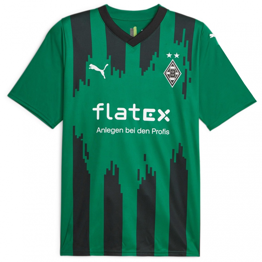 Mænd Kelsey Geraedts #14 Sort Grøn Udebane Spillertrøjer 2023/24 Trøje T-Shirt