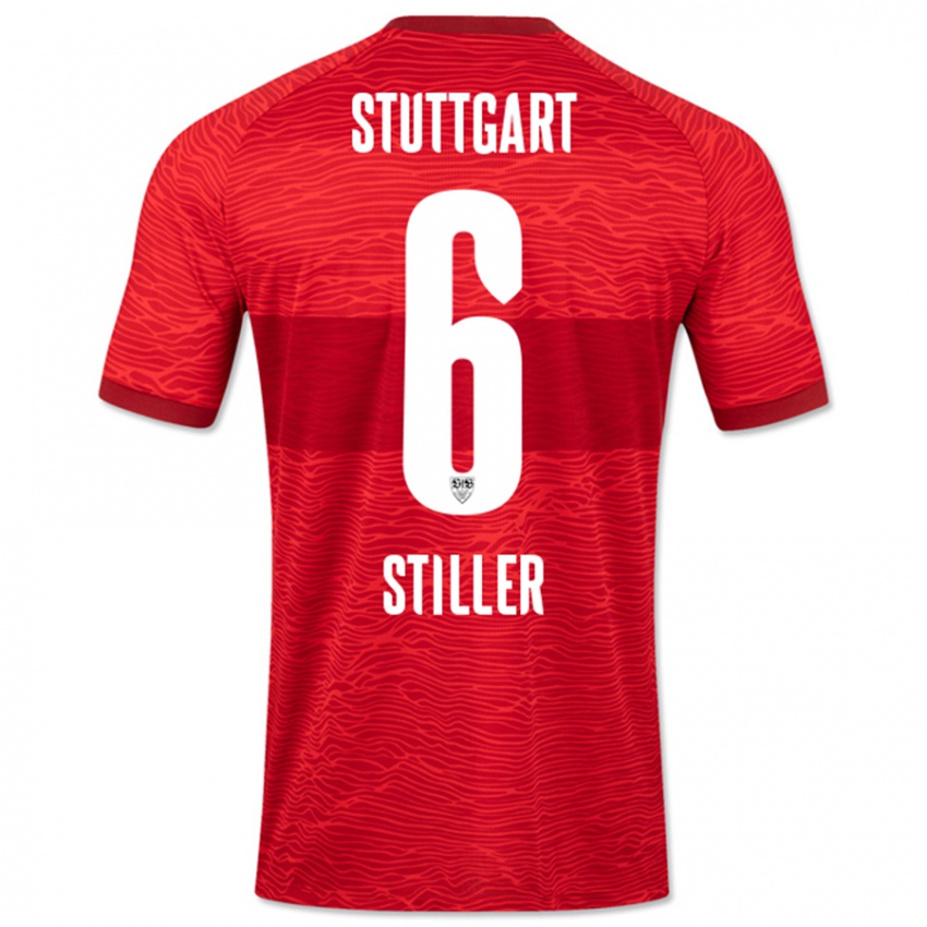 Mænd Angelo Stiller #6 Rød Udebane Spillertrøjer 2023/24 Trøje T-Shirt