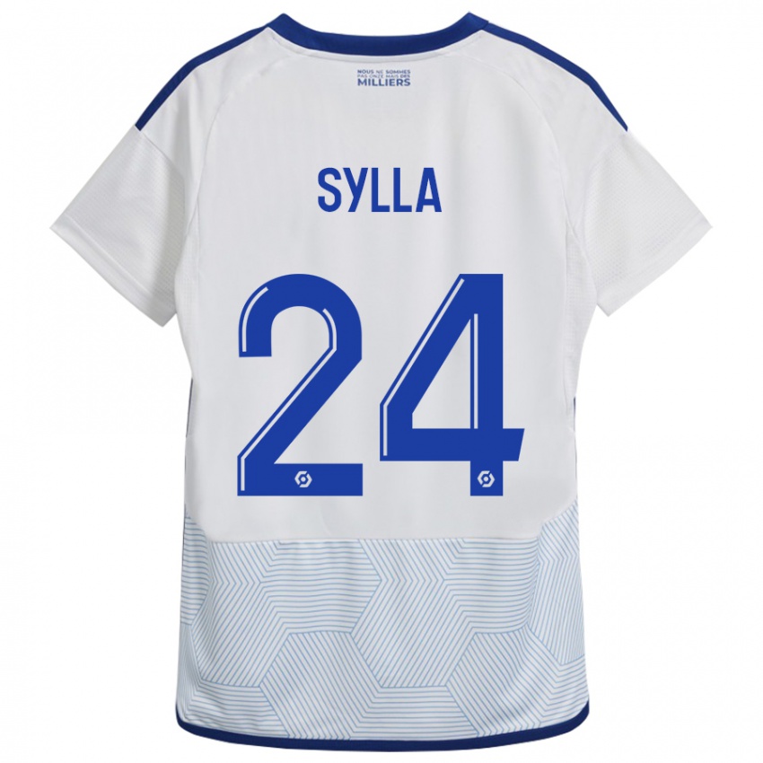 Mænd Abakar Sylla #24 Hvid Udebane Spillertrøjer 2023/24 Trøje T-Shirt