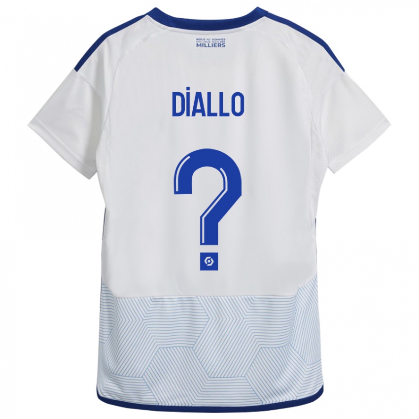 Mænd Tidiane Diallo #0 Hvid Udebane Spillertrøjer 2023/24 Trøje T-Shirt