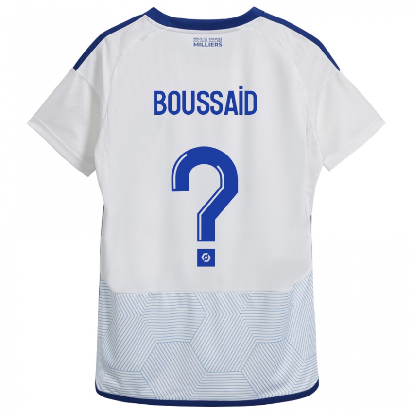 Mænd Willsem Boussaid #0 Hvid Udebane Spillertrøjer 2023/24 Trøje T-Shirt