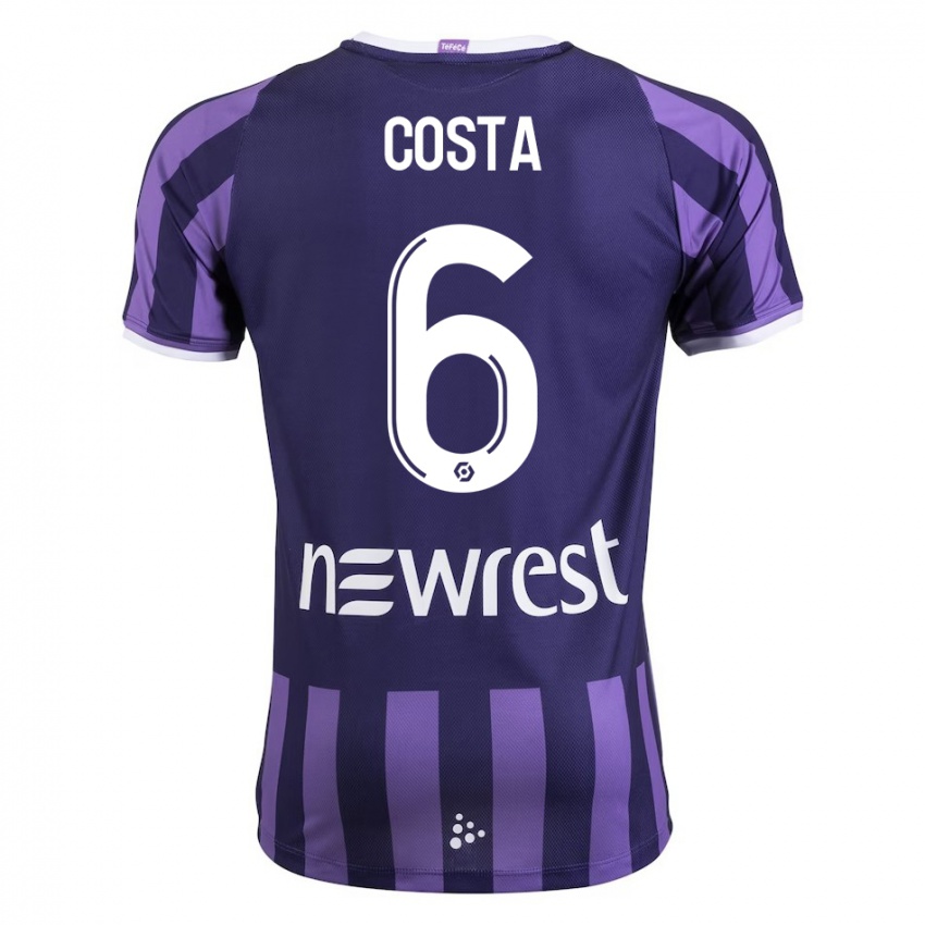 Mænd Logan Costa #6 Lilla Udebane Spillertrøjer 2023/24 Trøje T-Shirt