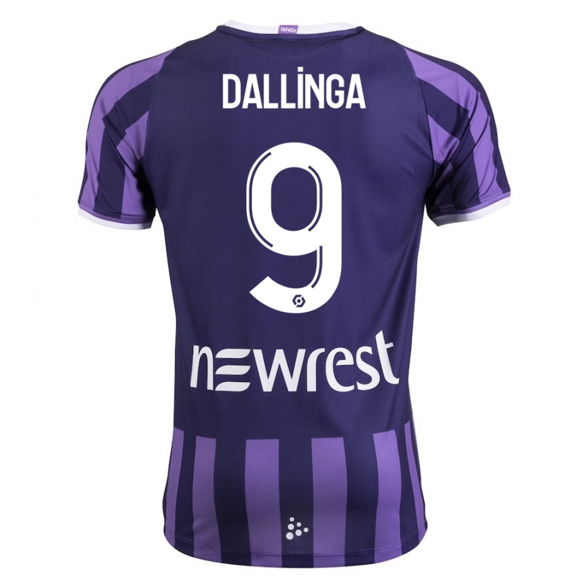 Mænd Thijs Dallinga #9 Lilla Udebane Spillertrøjer 2023/24 Trøje T-Shirt