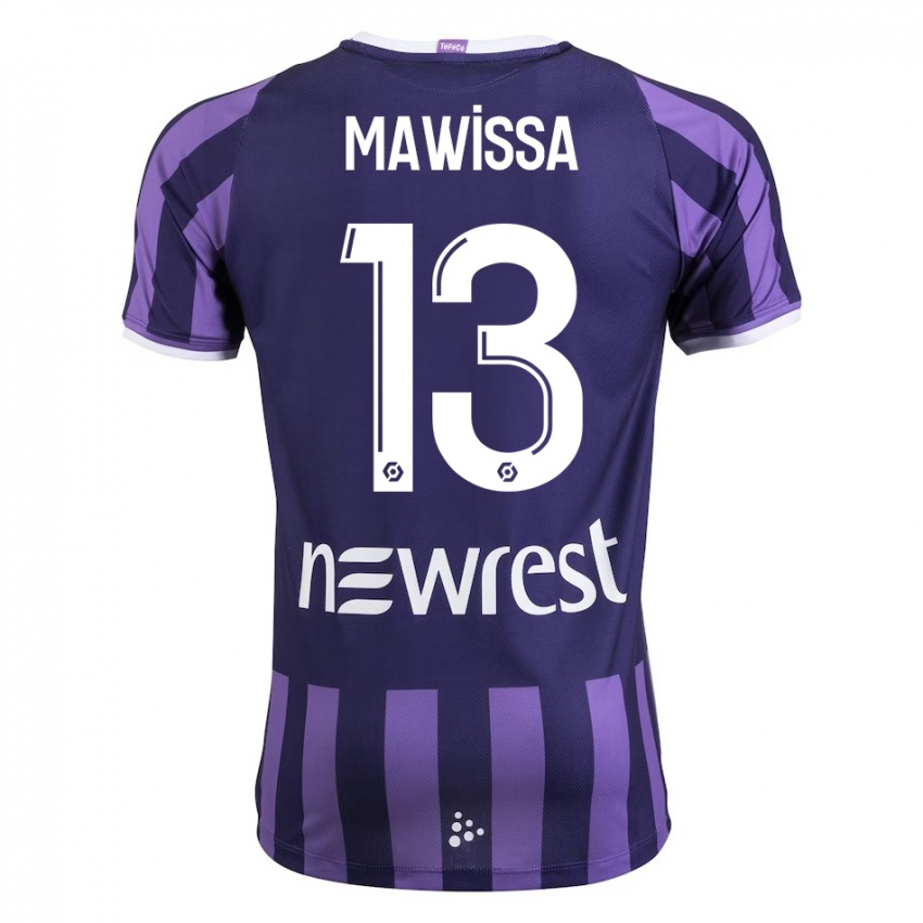 Mænd Christian Mawissa Elebi #13 Lilla Udebane Spillertrøjer 2023/24 Trøje T-Shirt