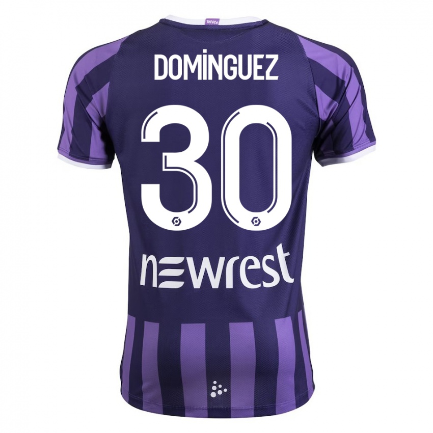 Mænd Álex Domínguez #30 Lilla Udebane Spillertrøjer 2023/24 Trøje T-Shirt