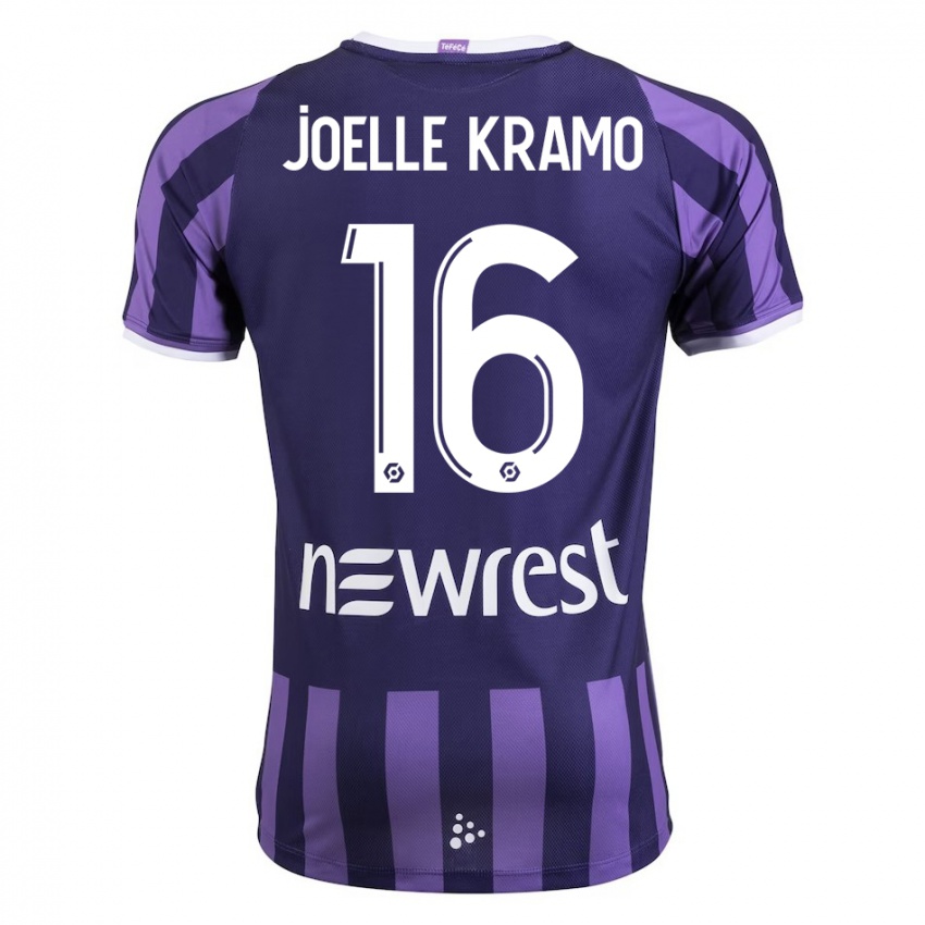 Mænd Marie Joelle Kramo #16 Lilla Udebane Spillertrøjer 2023/24 Trøje T-Shirt