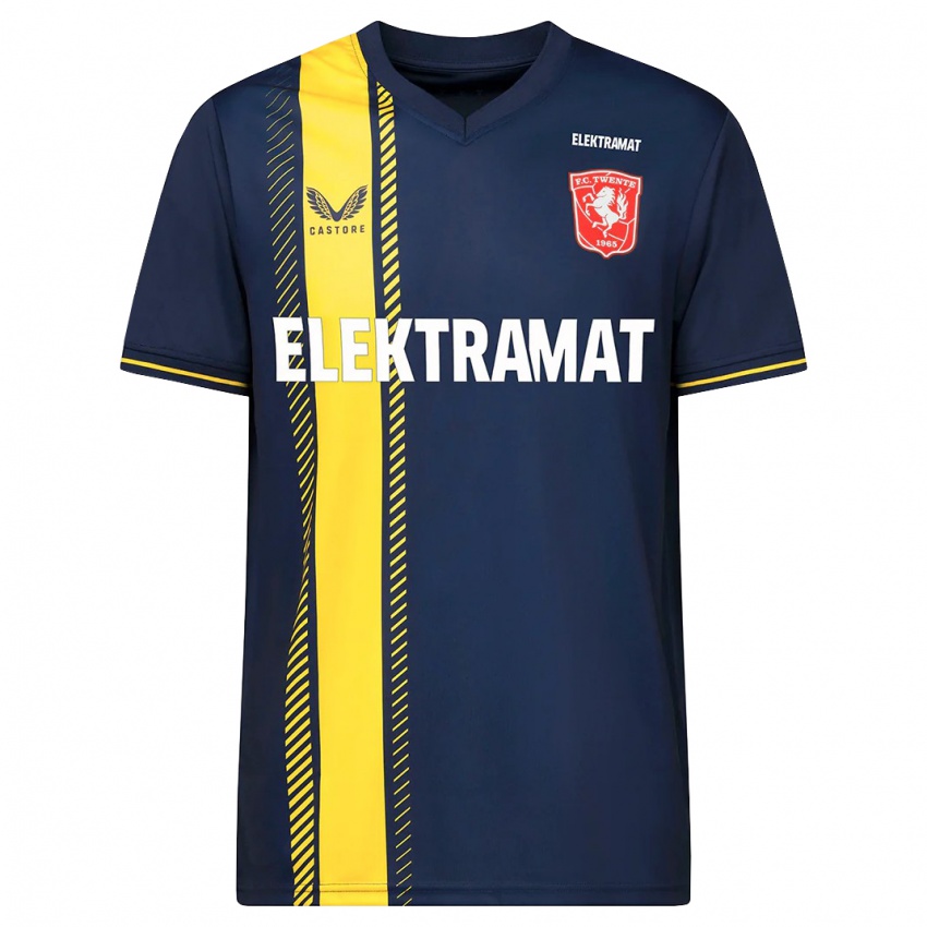 Mænd Sem Steijn #14 Flåde Udebane Spillertrøjer 2023/24 Trøje T-Shirt