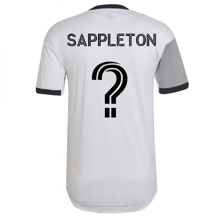 Mænd Spencer Sappleton #0 Hvid Udebane Spillertrøjer 2023/24 Trøje T-Shirt