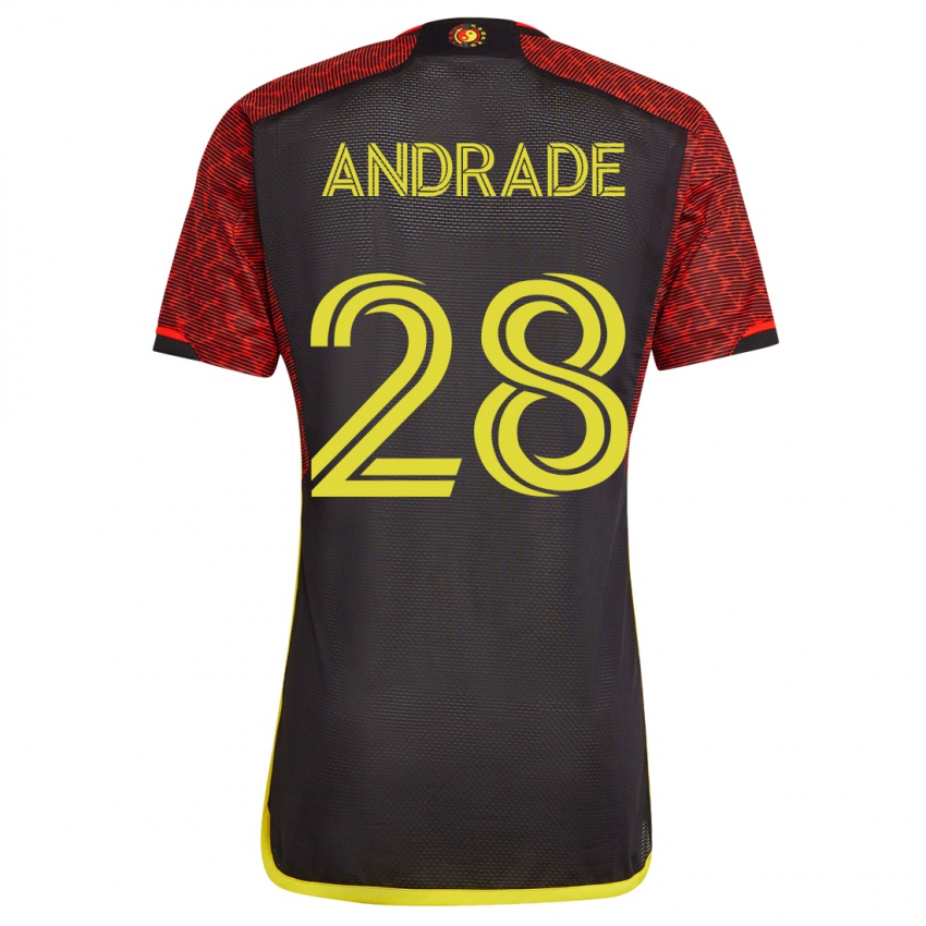 Mænd Yeimar Gómez Andrade #28 Appelsin Udebane Spillertrøjer 2023/24 Trøje T-Shirt