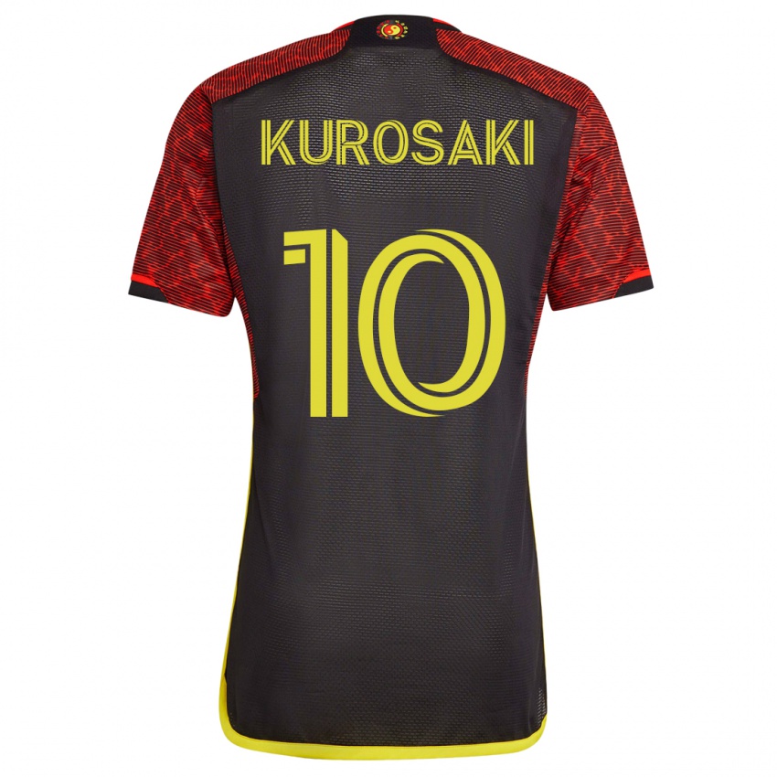 Mænd Yuuka Kurosaki #10 Appelsin Udebane Spillertrøjer 2023/24 Trøje T-Shirt