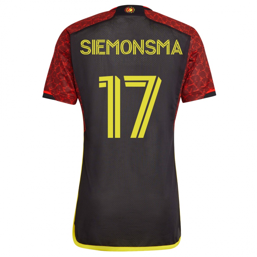 Mænd Sianna Siemonsma #17 Appelsin Udebane Spillertrøjer 2023/24 Trøje T-Shirt