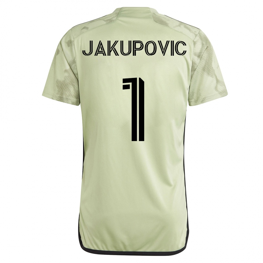 Mænd Eldin Jakupovic #1 Grøn Udebane Spillertrøjer 2023/24 Trøje T-Shirt