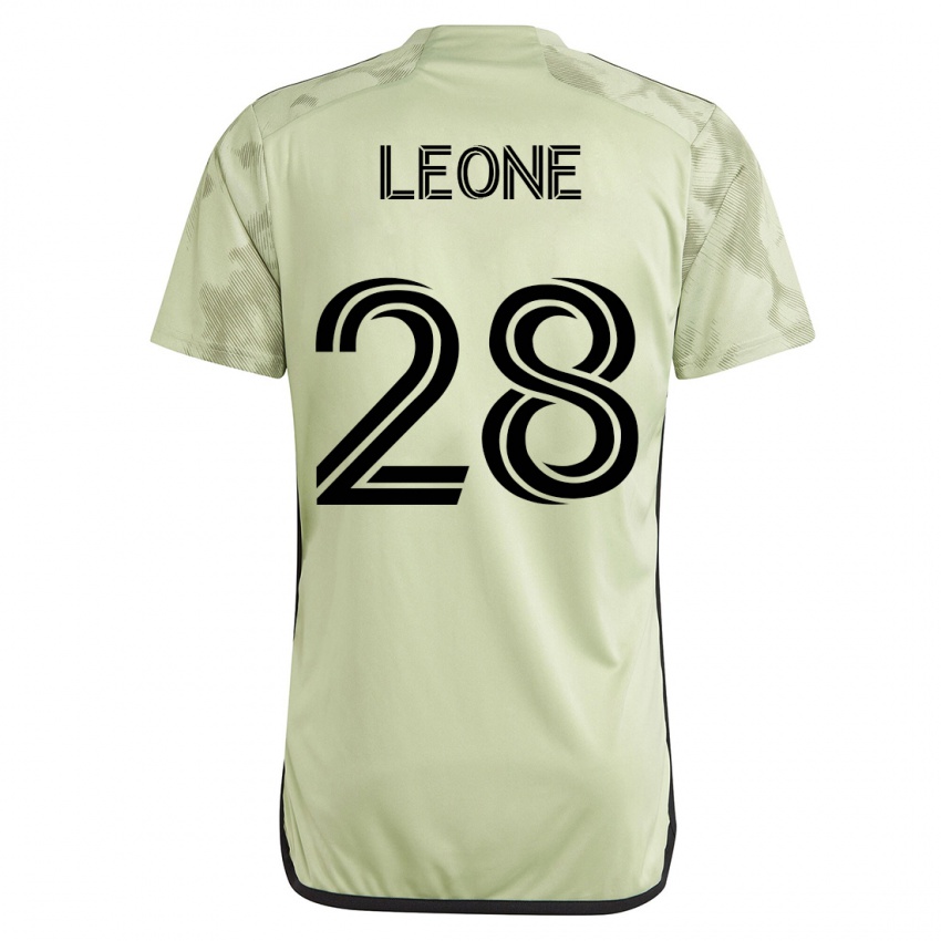 Mænd Tony Leone #28 Grøn Udebane Spillertrøjer 2023/24 Trøje T-Shirt