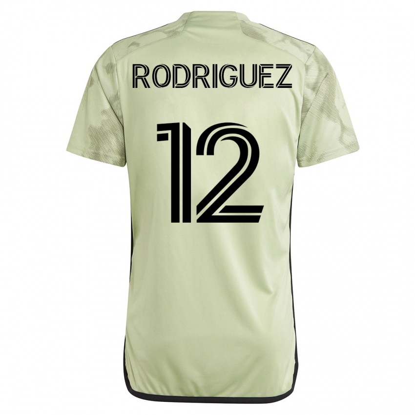 Mænd Jeremi Rodriguez #12 Grøn Udebane Spillertrøjer 2023/24 Trøje T-Shirt