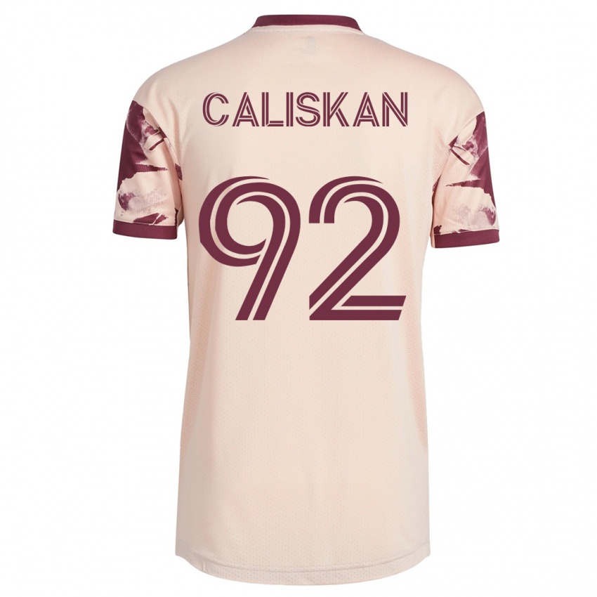 Mænd Noel Caliskan #92 Råhvid Udebane Spillertrøjer 2023/24 Trøje T-Shirt