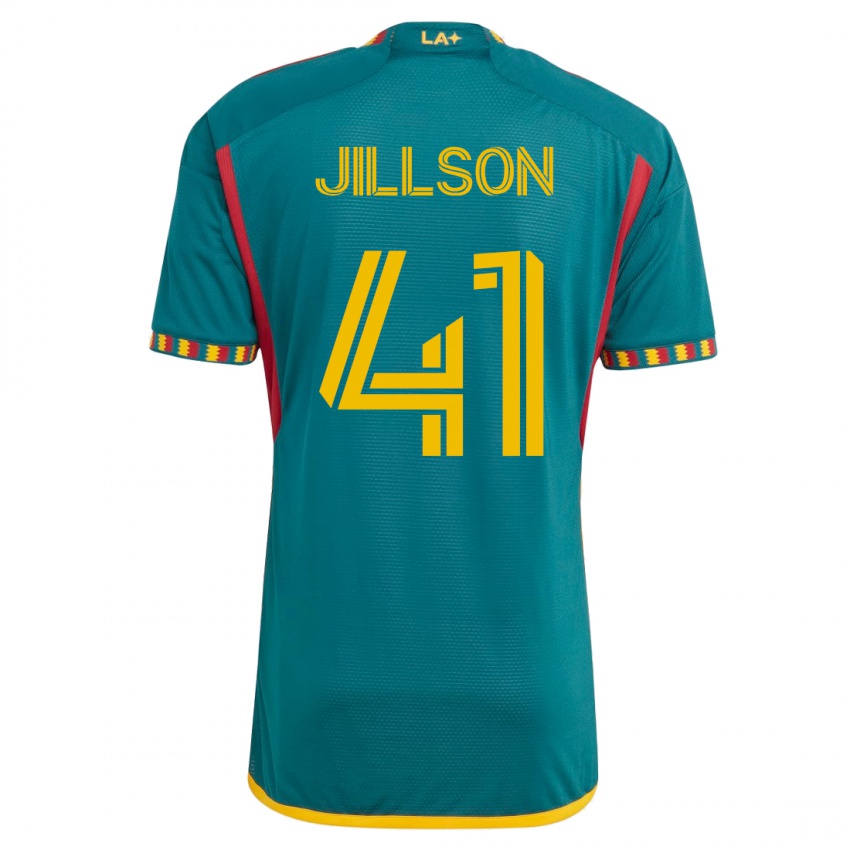 Mænd Simon Jillson #41 Grøn Udebane Spillertrøjer 2023/24 Trøje T-Shirt