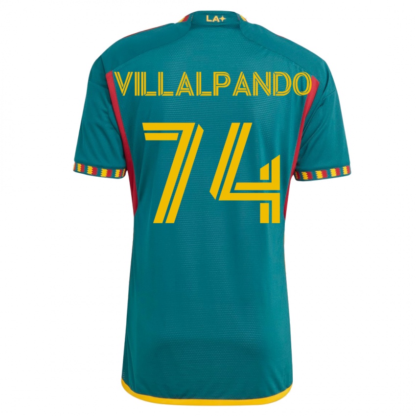Mænd Sergio Villalpando #74 Grøn Udebane Spillertrøjer 2023/24 Trøje T-Shirt