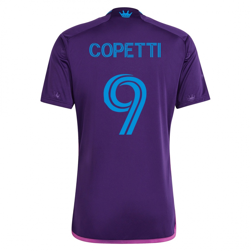 Mænd Enzo Copetti #9 Viol Udebane Spillertrøjer 2023/24 Trøje T-Shirt