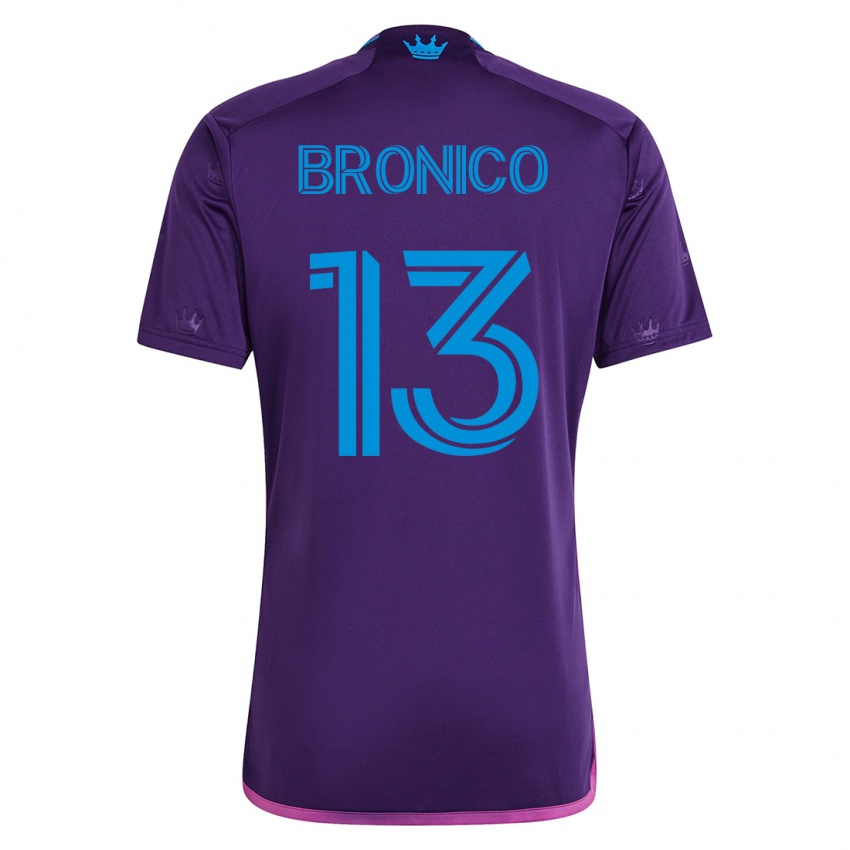 Mænd Brandt Bronico #13 Viol Udebane Spillertrøjer 2023/24 Trøje T-Shirt