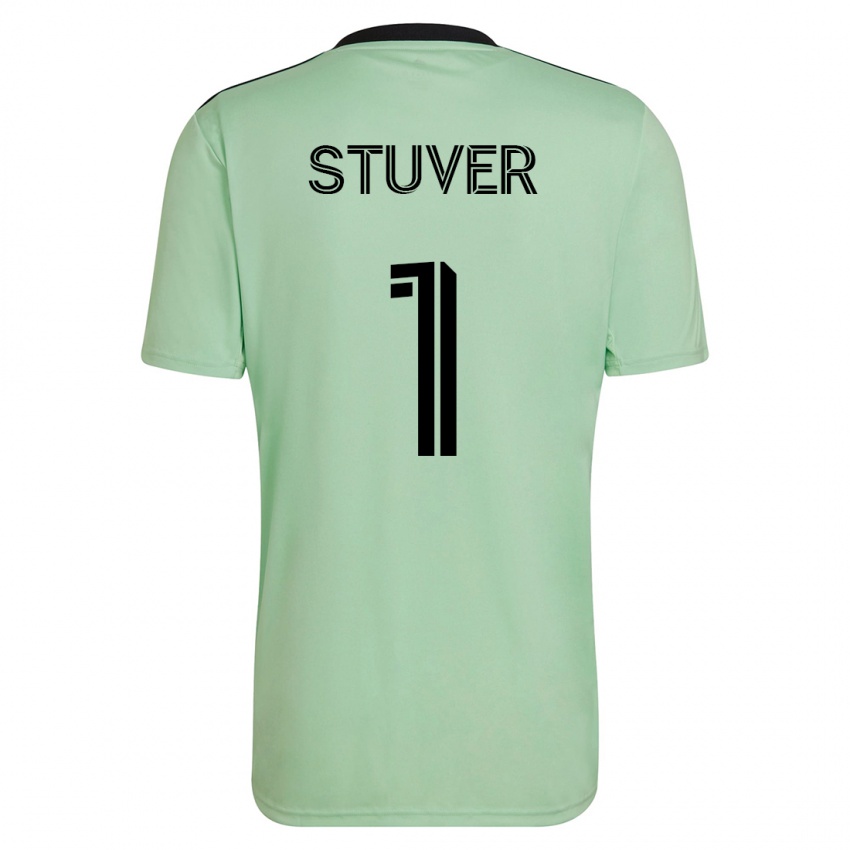 Mænd Brad Stuver #1 Lysegrøn Udebane Spillertrøjer 2023/24 Trøje T-Shirt