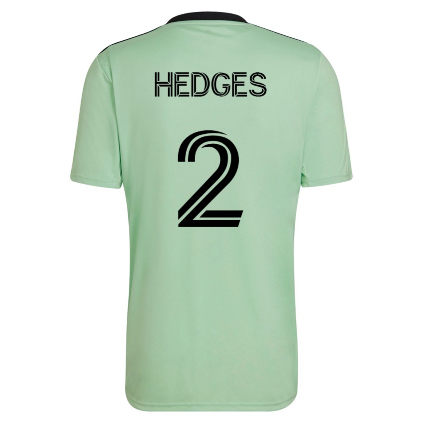 Mænd Matt Hedges #2 Lysegrøn Udebane Spillertrøjer 2023/24 Trøje T-Shirt
