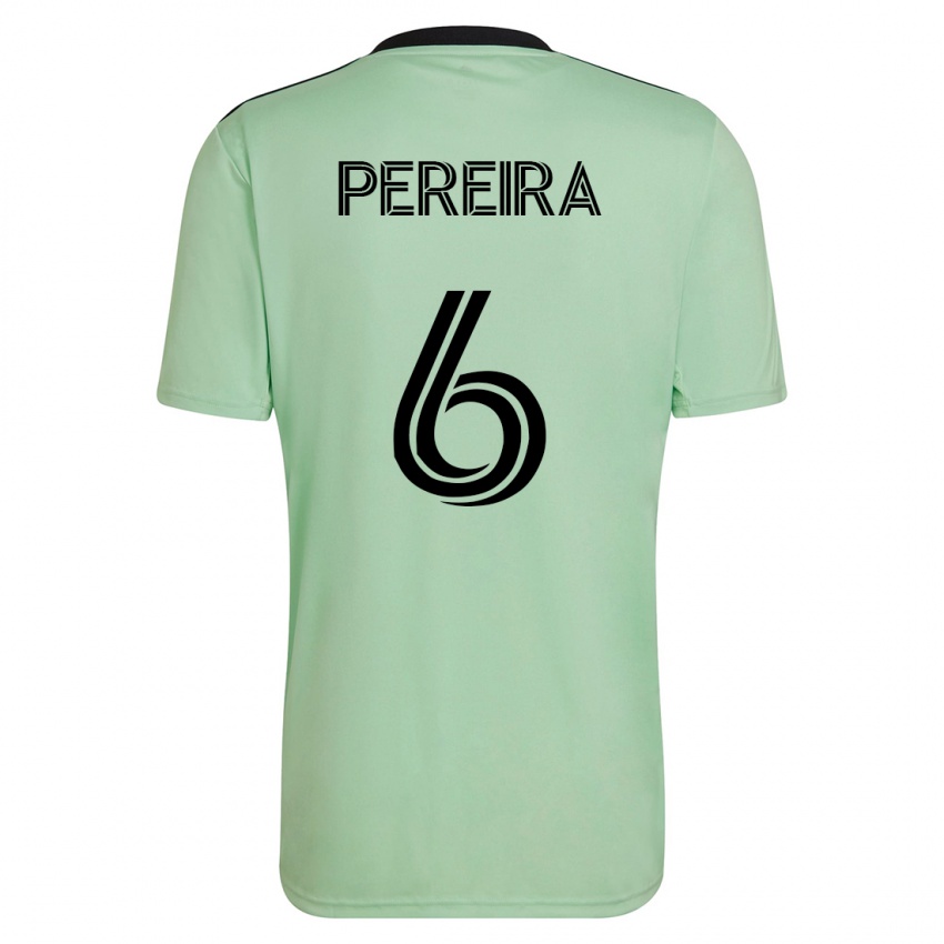 Mænd Daniel Pereira #6 Lysegrøn Udebane Spillertrøjer 2023/24 Trøje T-Shirt